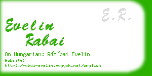 evelin rabai business card